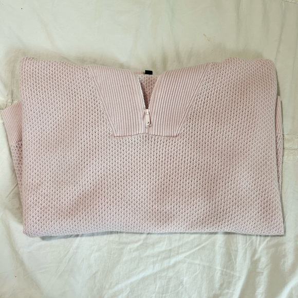 Title Nine pink half zip crew neck/ sweater - Picture 4 of 4